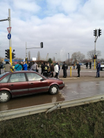 снимка 1 Протест на жителите на село Герман за изграждане на канализация