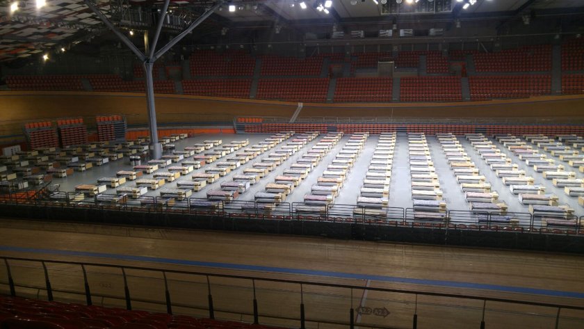 Учение за изграждане на полева болница в Пловдив