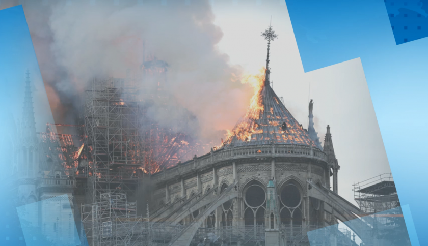 Със звън на най-тежката камбана Франция отбелязва година от пожара в Нотр Дам
