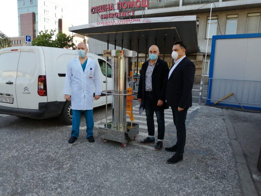 Дариха апарат за дезинфекция на "Пирогов"