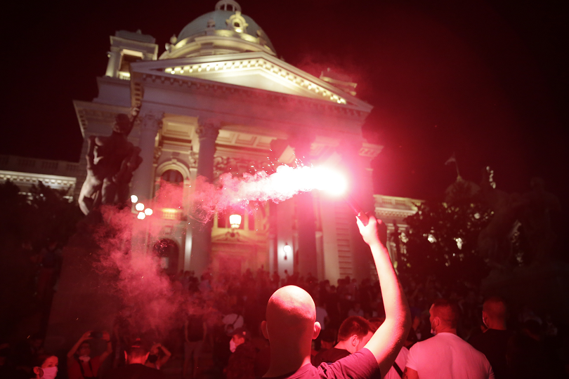 без ескалация напрежението протестите сърбия
