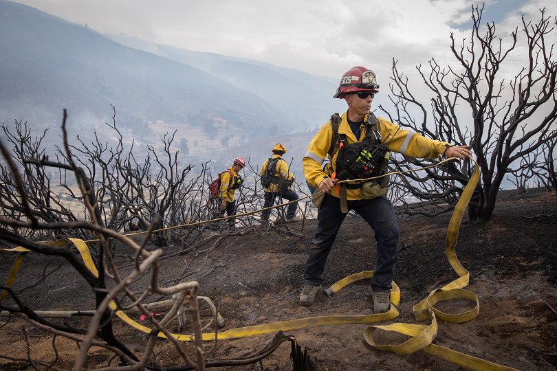 горският пожар калифорния разраства