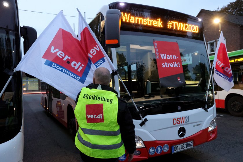 стачки обществения транспорт германската провинция бавария октомври