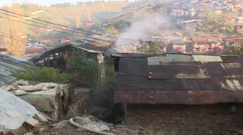 Пламна къща в махала "Предел" в Благоевград