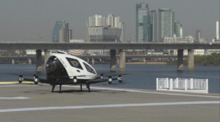 Полетяха първите безпилотни таксита над Сеул