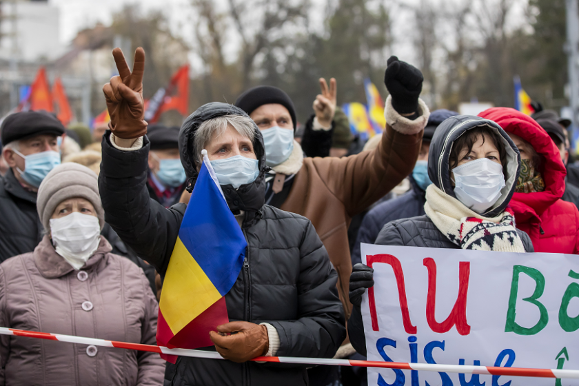 антиправителствен протест молдова