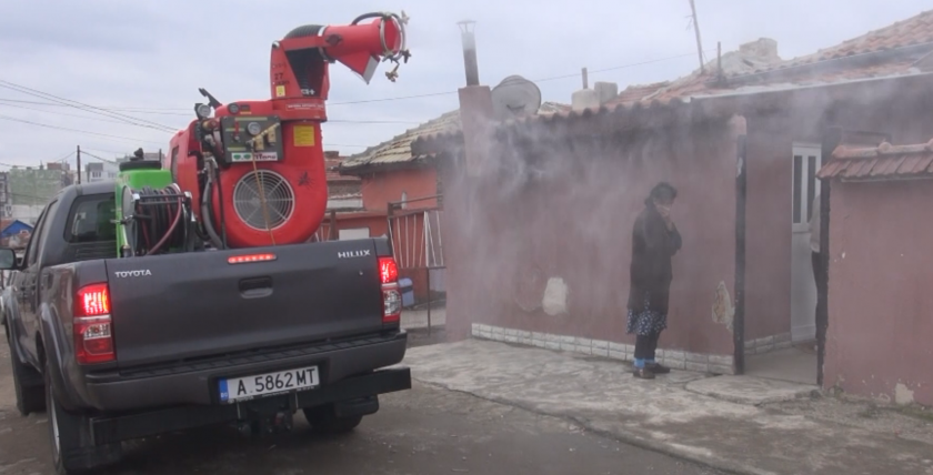 Мащабна дезинфекция на всички обществени места в Бургас