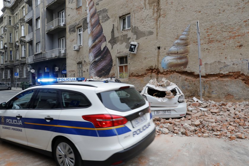 три земетресения хърватия нанесени материални щети