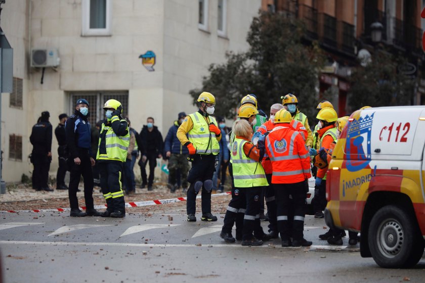 двама души загинали взрива сграда мадрид