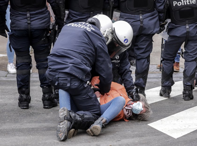 арести време незаконен протест мерките брюксел