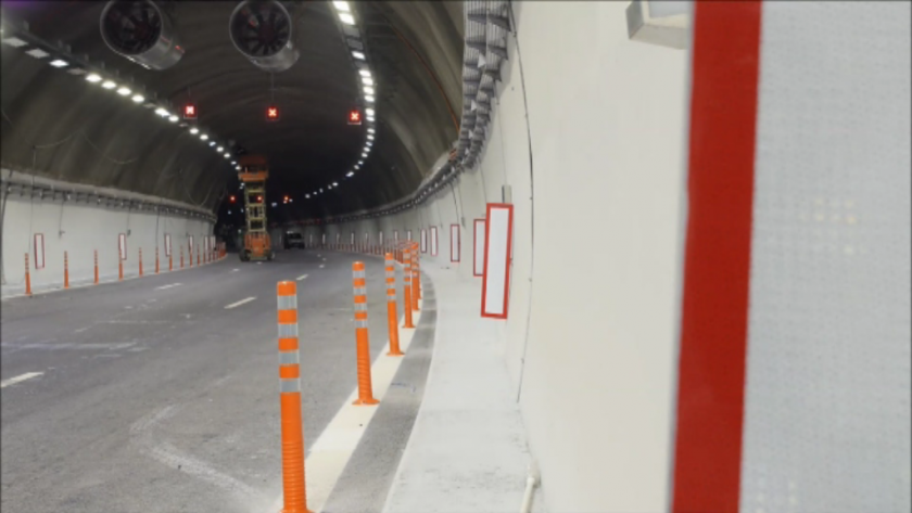 Около 12.00 ч. се пуска движението без ограничения в тунел