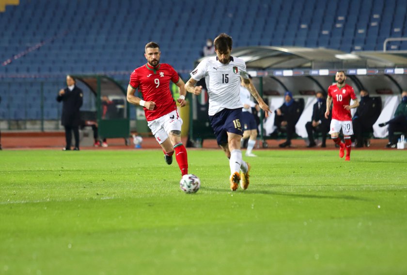 България загуби с 0:2 от Италия на Националния стадион „Васил