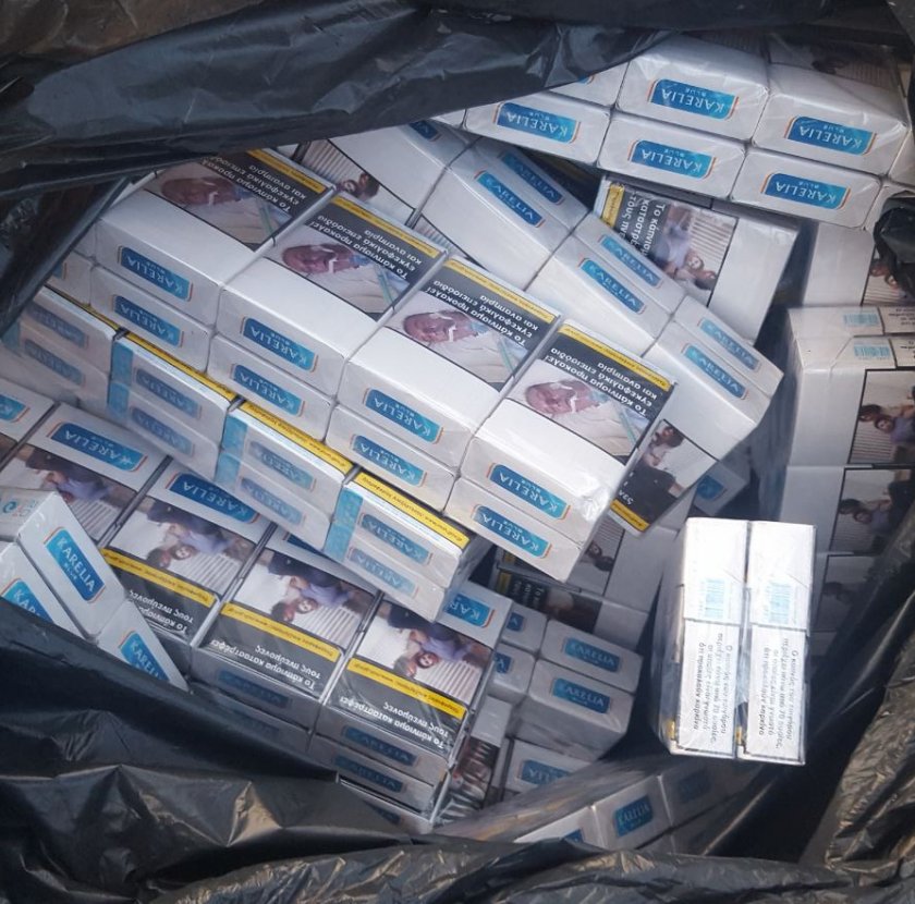 контрабандни цигари 000 иззе полицията пловдив
