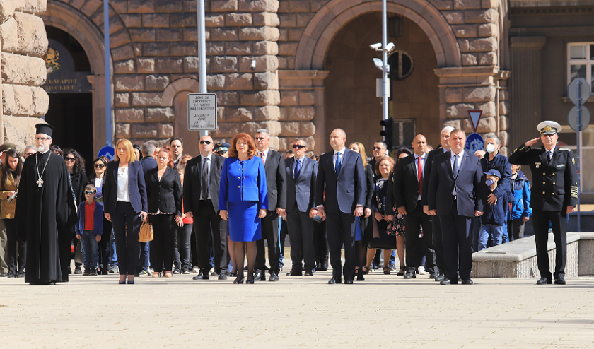 За Деня на Европа Националният дворец на културата беше осветен