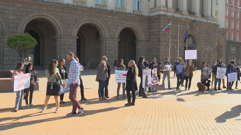 Протест с искане за затваряне на фермата за норки край