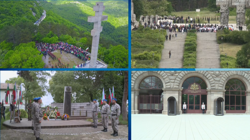 Сирени в знак на почит към подвига на загиналите за свободата на България