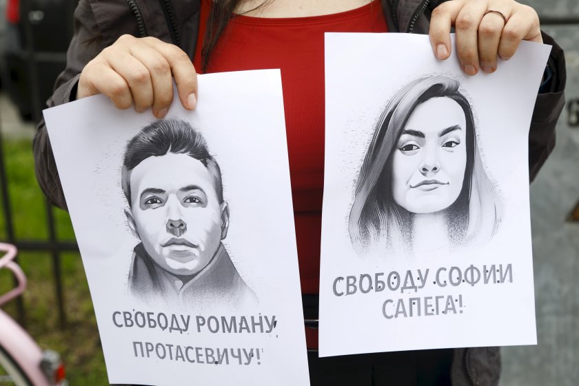 Приятелката на Роман Протасевич е арестувана за два месеца, съобщи