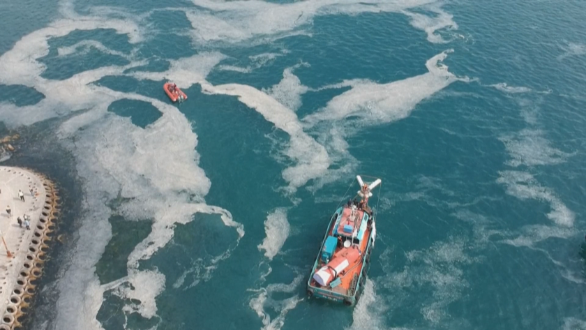 В Мраморно море започна мащабна операция за почистване на водите