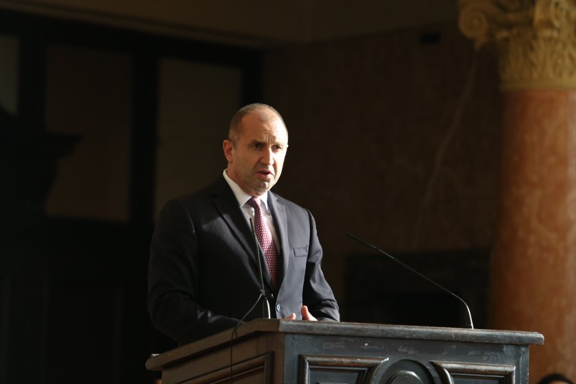 Държавният глава Румен Радев изпрати поздравителен адрес до президента на