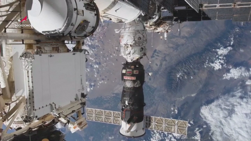 Руският космически модул Пирс от Международната космическа станция плавно излезе