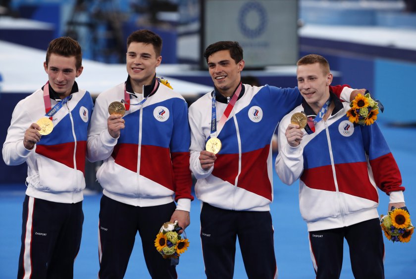 русия взе титлата отборното спортна гимнастика