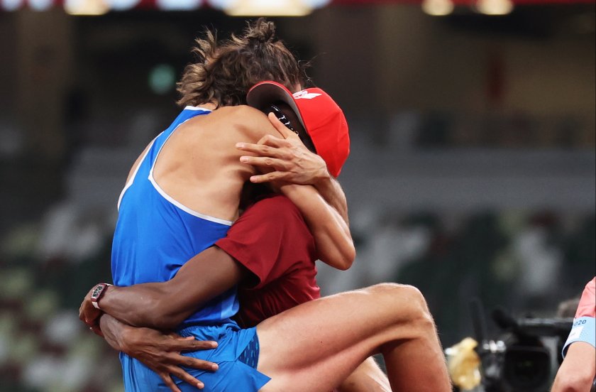 Двама атлети си поделиха златния медал във високия скок