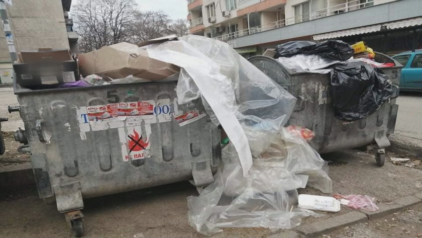 препълнени контейнери боклук русе общината глоби сметоизвозващата фирма