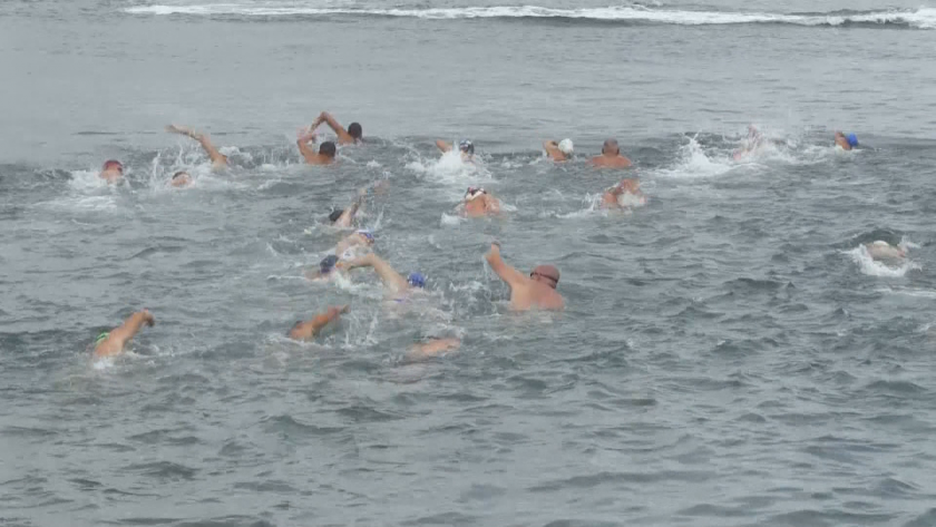 Маратон в морето: Участници плуваха от о-в Света Анастасия до Моста в Бургас
