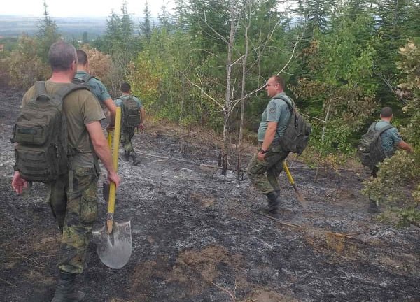 военнослужещи включиха ликвидиране пожара село черничево