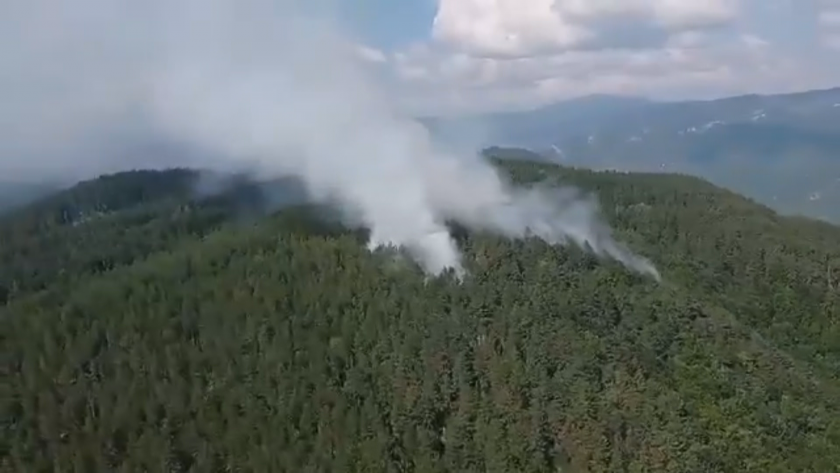 Разраства се пожарът в Родопите. Има опасност пожарът да засегне