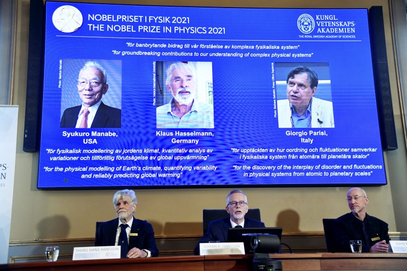 нобелова награда физика създадетелите моделирането земния климат