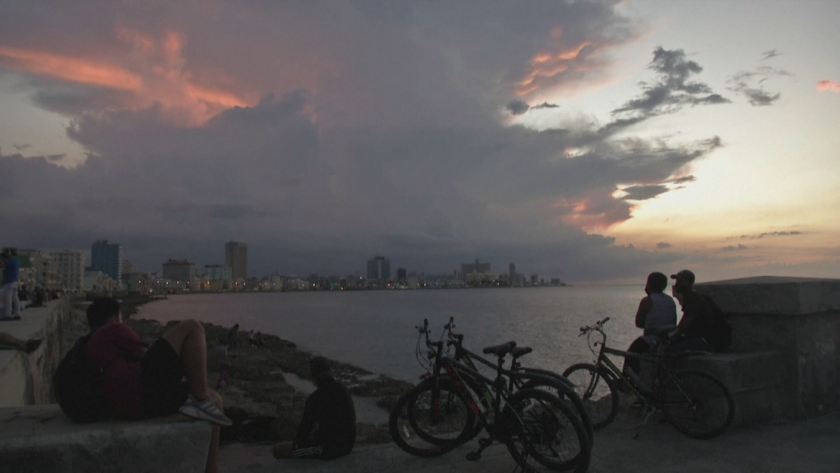 Сахарски пясък, примесен с частици от вулканичното изригване на испанския