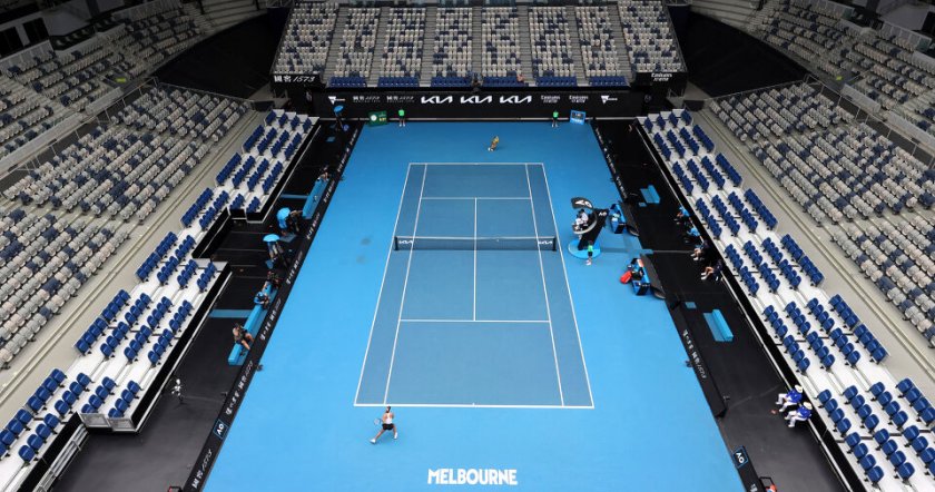 неваксинираните тенисисти играят australian open