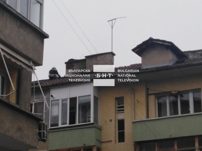 Пожар в жилищна сграда в Благоевград
