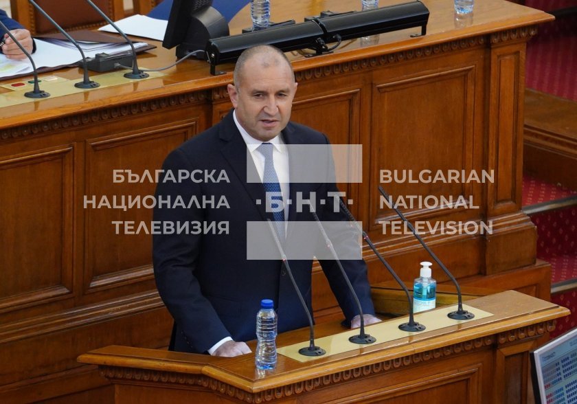 Президентът Румен Радев препоръча на парламента да обсъди проектобюджета, изготвен