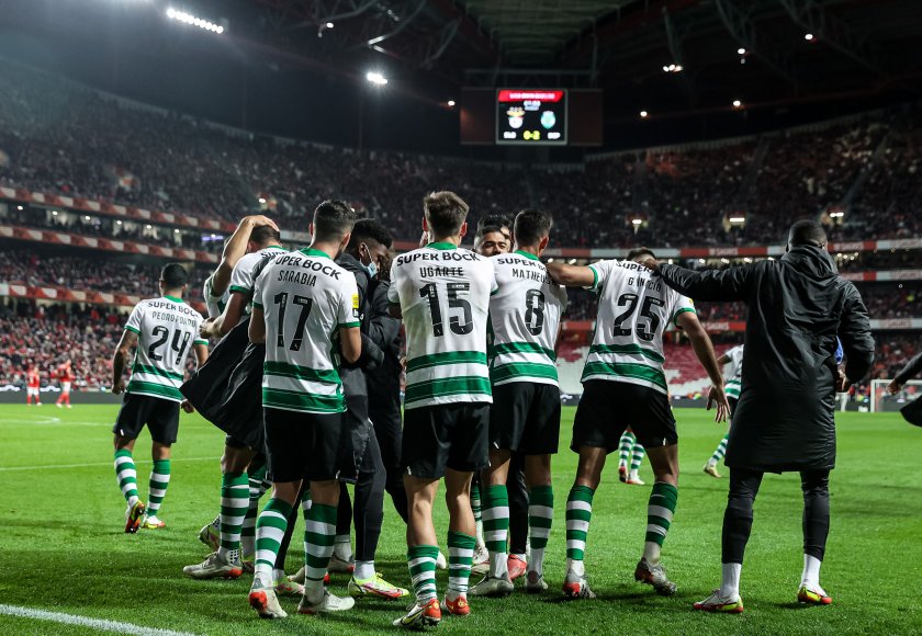 спортинг лисабон удари бенфика дербито кръга португалия