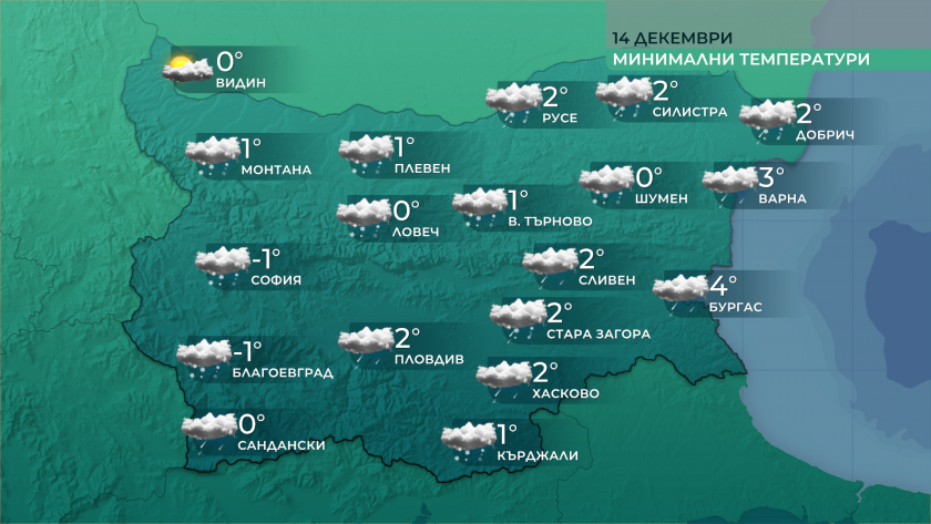 Днес ще преобладава облачно време. На много места ще има