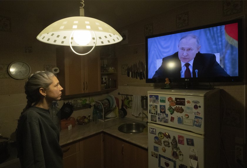 Владимир Путин се обърна към руснаците в телевизионно обръщение.Той говори