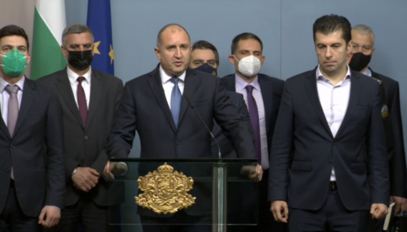 Изявление на президента Румен Радев след среща на държавните институции