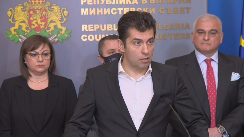 Брифинг в Министерския съвет след срещата на министър-председателя Кирил Петков