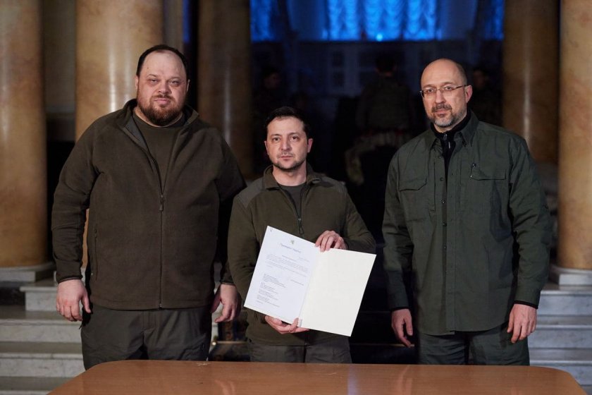 зеленски подписа заявление членство украйна
