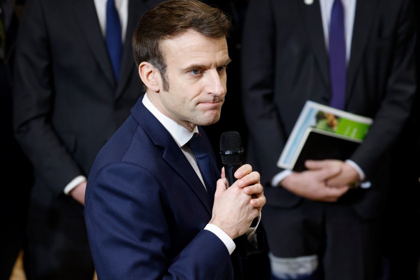 Френският президент Еманюел Макрон обяви, че е разговарял с президентите