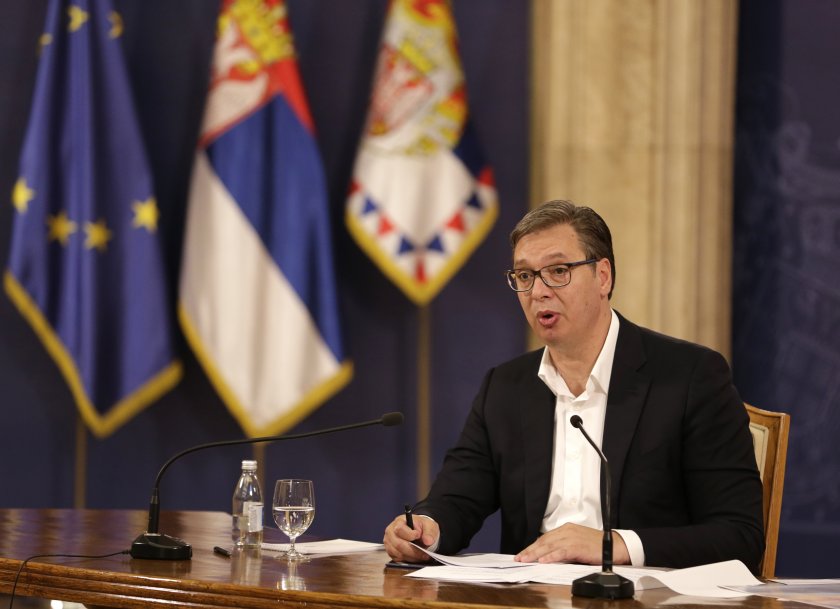По време на предизборна изява сръбският президент Александър Вучич призова