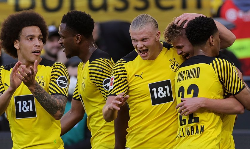 борусия дортмунд наниза шест гола волфсбург съхрани шаносве титлата