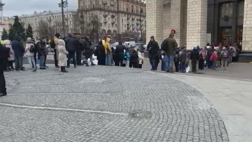 Един кадър от Киев показва духа на украинците по време