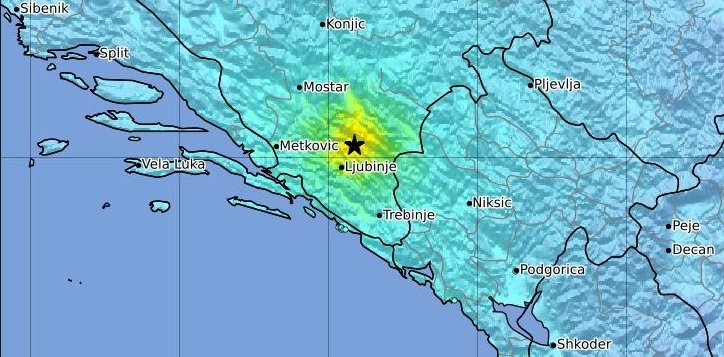 десетки вторични трусове земетресението босна херцеговина