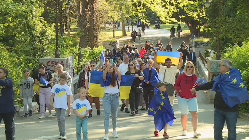 Денят на Европа беше отбелязан с шествие в Морската градина във Варна