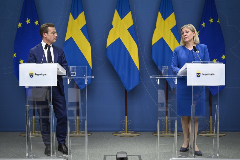 Швеция обяви, че ще подаде молба за членство в НАТО.