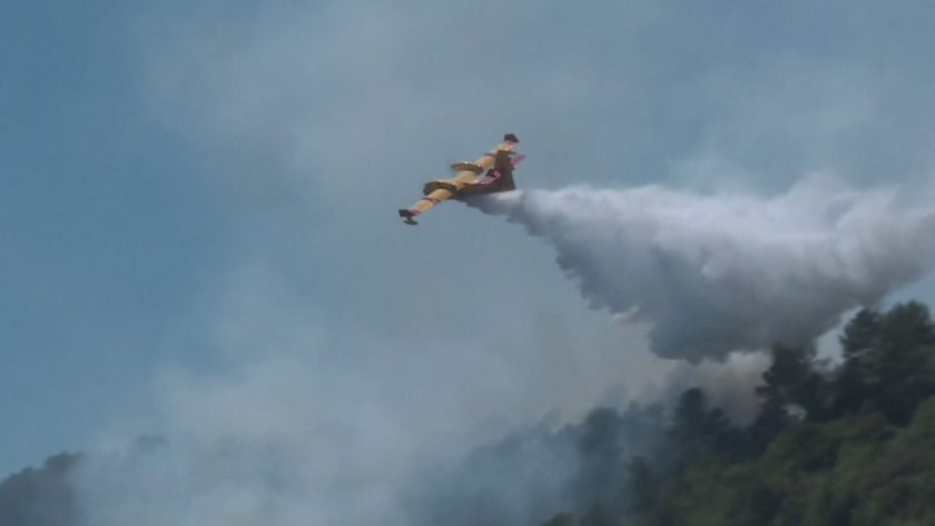 Южна Франция е обхваната от горски пожари, възникнали заради високите