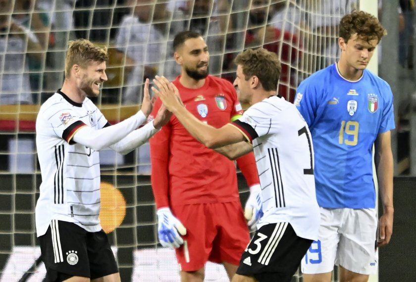 германия вкара пет гола европейския шампион италия